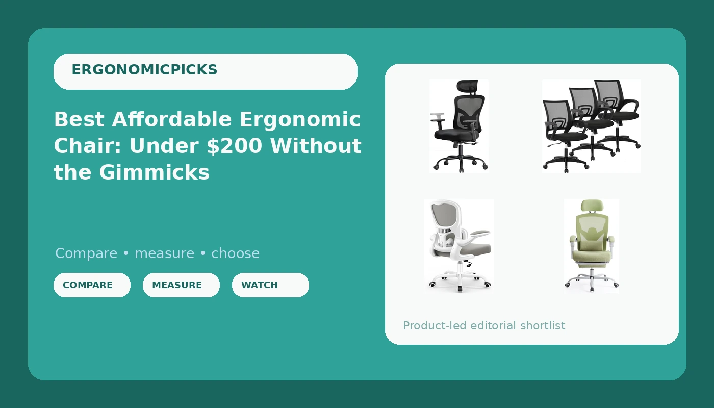 Best Affordable Ergonomic Chair: Under $200 Without the Gimmicks - ErgonomicPicks review with measurements and honest opinion