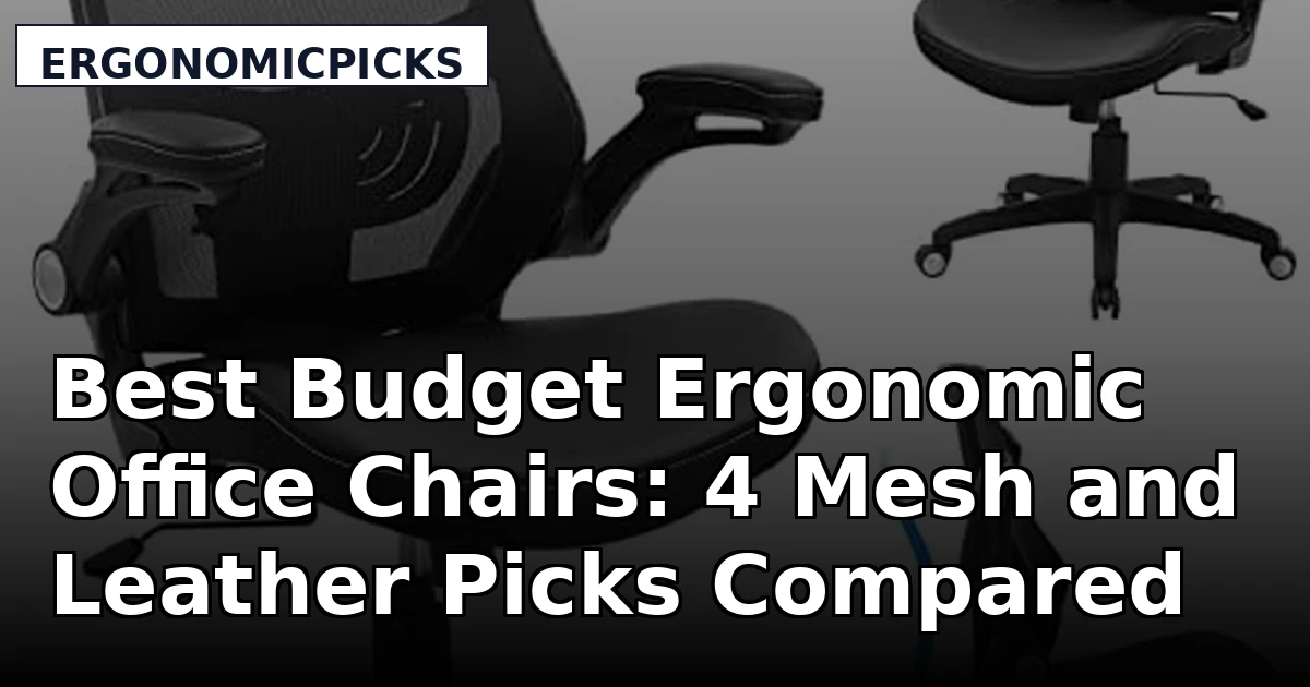 Best Budget Ergonomic Office Chairs: 4 Mesh and Leather Picks Compared
