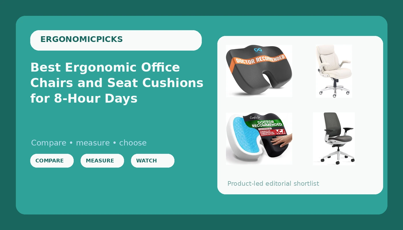 Best Ergonomic Office Chairs and Seat Cushions for 8-Hour Days