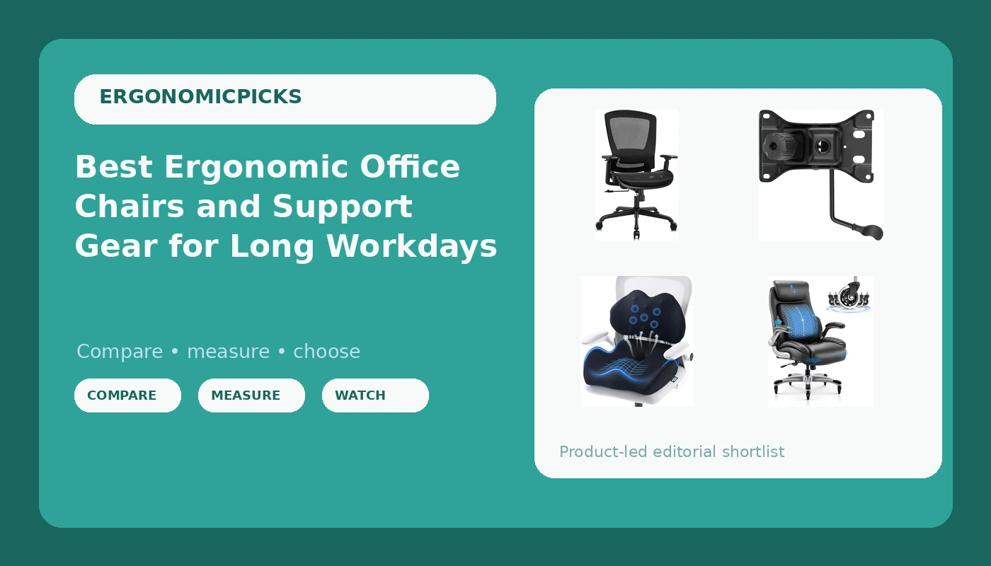 Best Ergonomic Office Chairs and Support Gear for Long Workdays