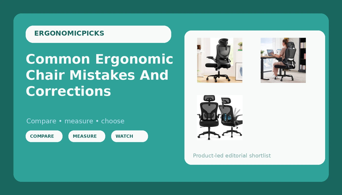 Common Ergonomic Chair Mistakes And Corrections - ErgonomicPicks review with measurements and honest opinion
