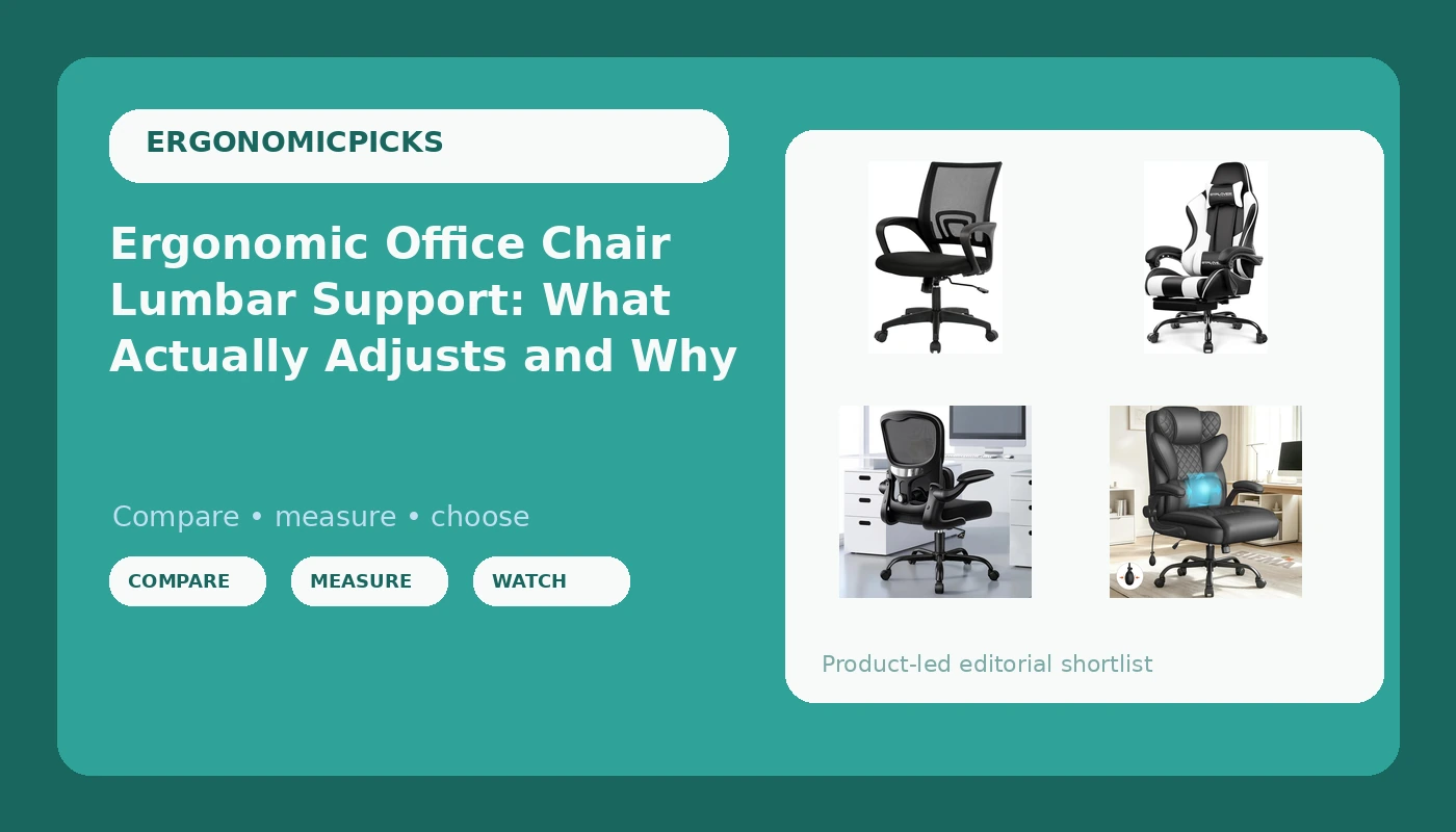 Ergonomic Office Chair Lumbar Support: What Actually Adjusts and Why