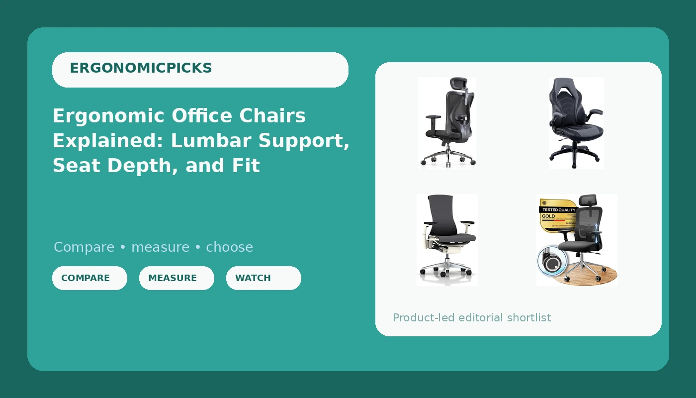 Ergonomic Office Chairs Explained: Lumbar Support, Seat Depth, and Fit
