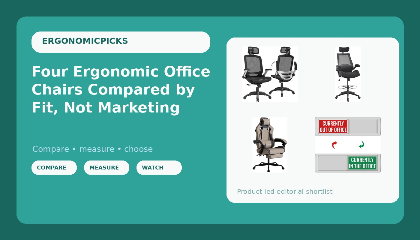 Four Ergonomic Office Chairs Compared by Fit, Not Marketing
