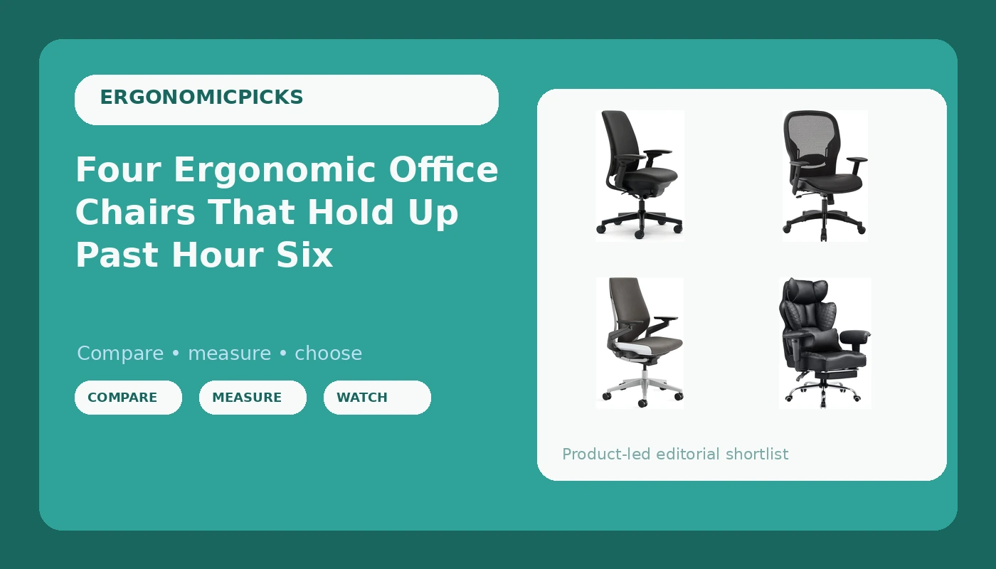 Four Ergonomic Office Chairs That Hold Up Past Hour Six