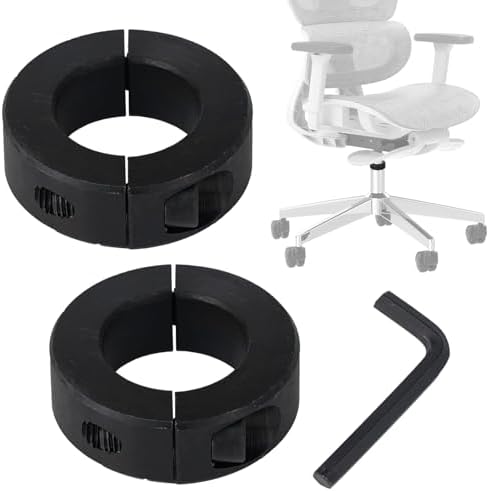 Jayen Office Chair Sinking Fix Kit, 2 Pack Cylinder Clamps, Chair Saver