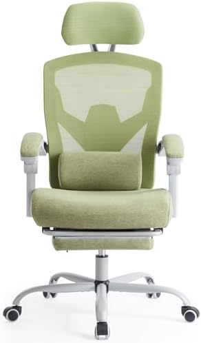 Sweetcrispy Ergonomic Office Chair, Computer Desk Chair with Lumbar Support