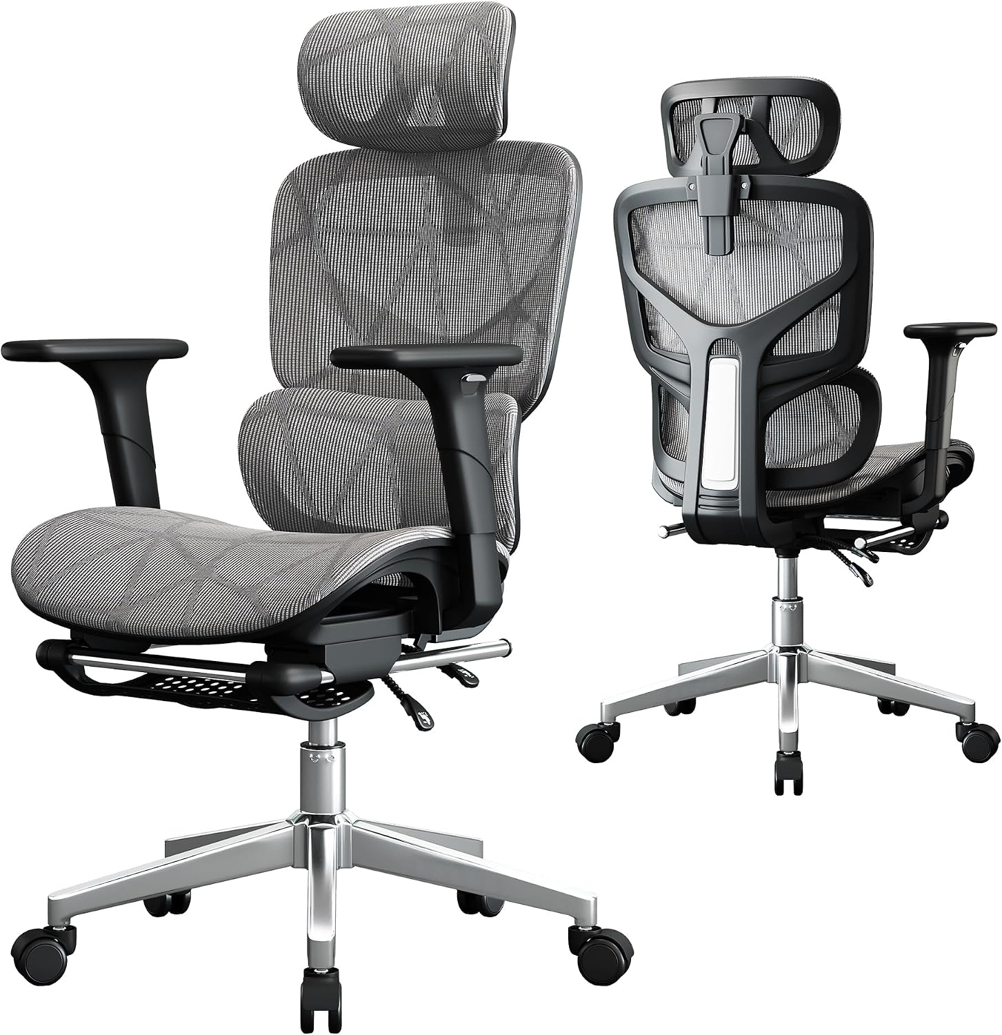 Ergonomic mesh office chair with a 400 pound capacity